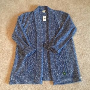 NWT LL Bean Open Cardigan